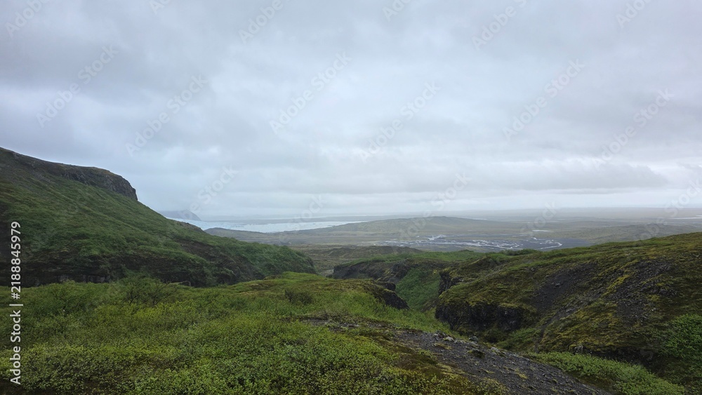 Fototapeta premium Múlagljúfur Canyon and Glacial Landscape in Iceland
