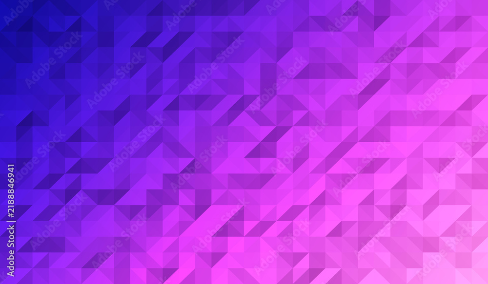 Obraz premium Modern abstract design featuring a textured low poly geometric pattern with a vibrant gradient transitioning from blue, purple to magenta. Perfect for digital art and modern styling.