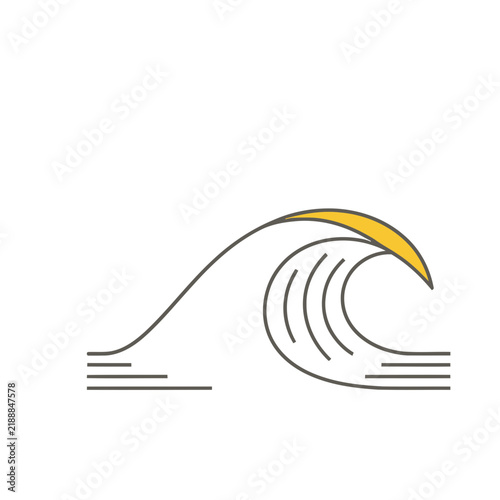 Stylized Wave Illustration
