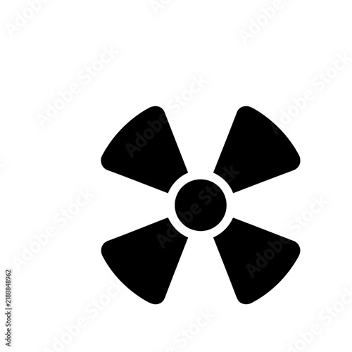 Black fan blades icon