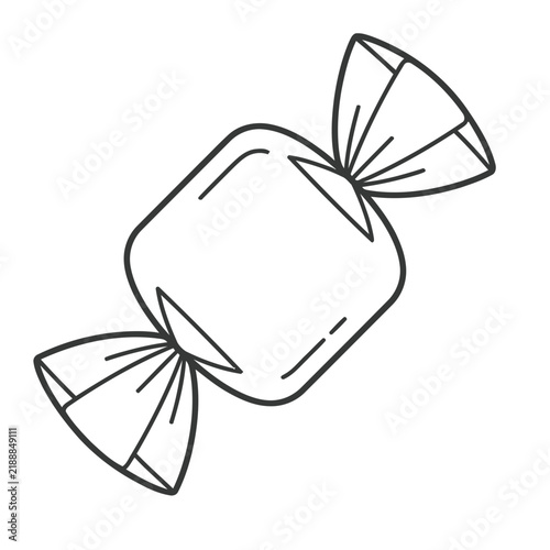 Wrapped candy illustration