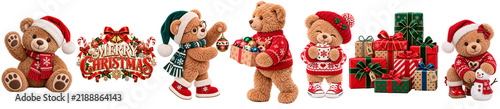 OSITOS DE PELUCHE NAVIDEÑOS