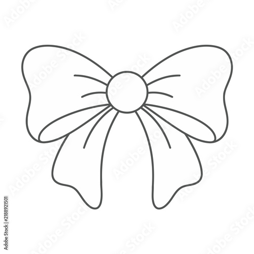 Simple bow line art