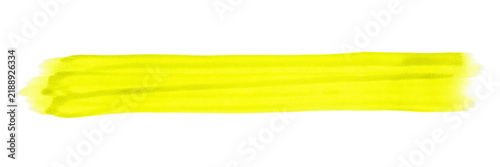 Fluorescent Yellow Highlighter Swipe