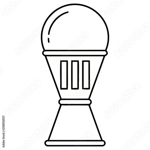Simple Line Drawing of an Ice Cream Cone