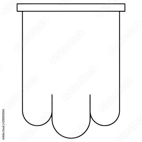 Simple Outline of a Curtain