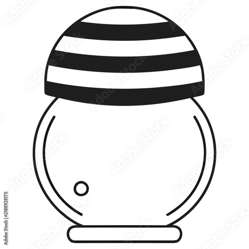 Striped Dome Jar