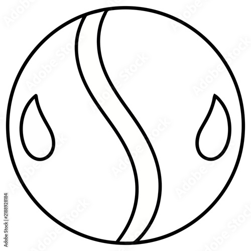 Stylized Water Droplet Icon
