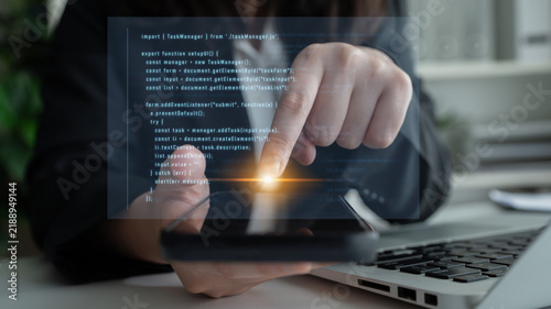 Fototapeta kuchenna programming for task manager user interface, handling form submission, input validation, task list rendering, and exception alerts with dynamic DOM interaction Latch