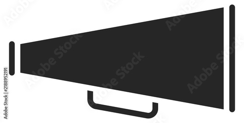 Fotografie Voice louder black icon. Public speaker symbol