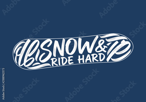 White brush script text 