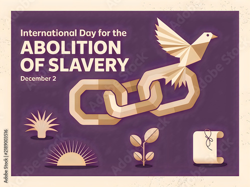International day for the abolition of slavery illustration