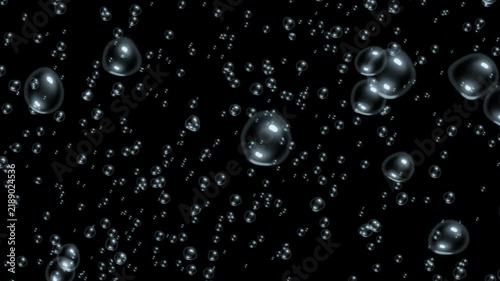 Colorful soap bubbles floating slowly against a black background with each reflecting iridescent rainbow colors bright light highlights translucent surfaces
