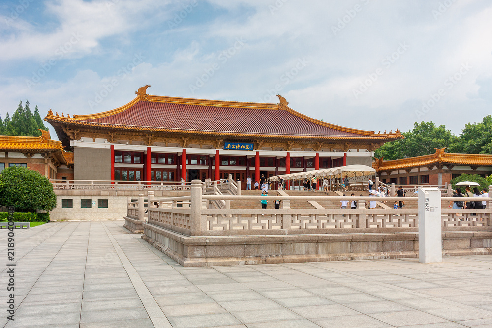 Obraz premium Nanjing Museum Traditional Chinese Temple, Jiangsu Province