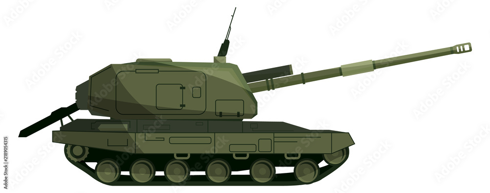 Obraz premium Armored fighting vehicle. Army machine. Military tracked transport