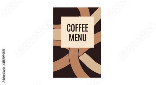 Coffee menu board with text.
