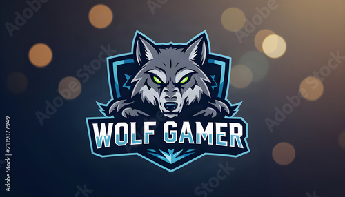 Gamer logo. Gaming logo design. Animals logo. Animals gaming logo. Neon design