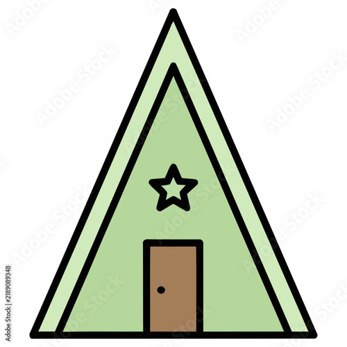 Simple Tent Icon