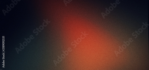 Obraz na plátně Abstract gradient background with warm orange glow fading across dark blue and b