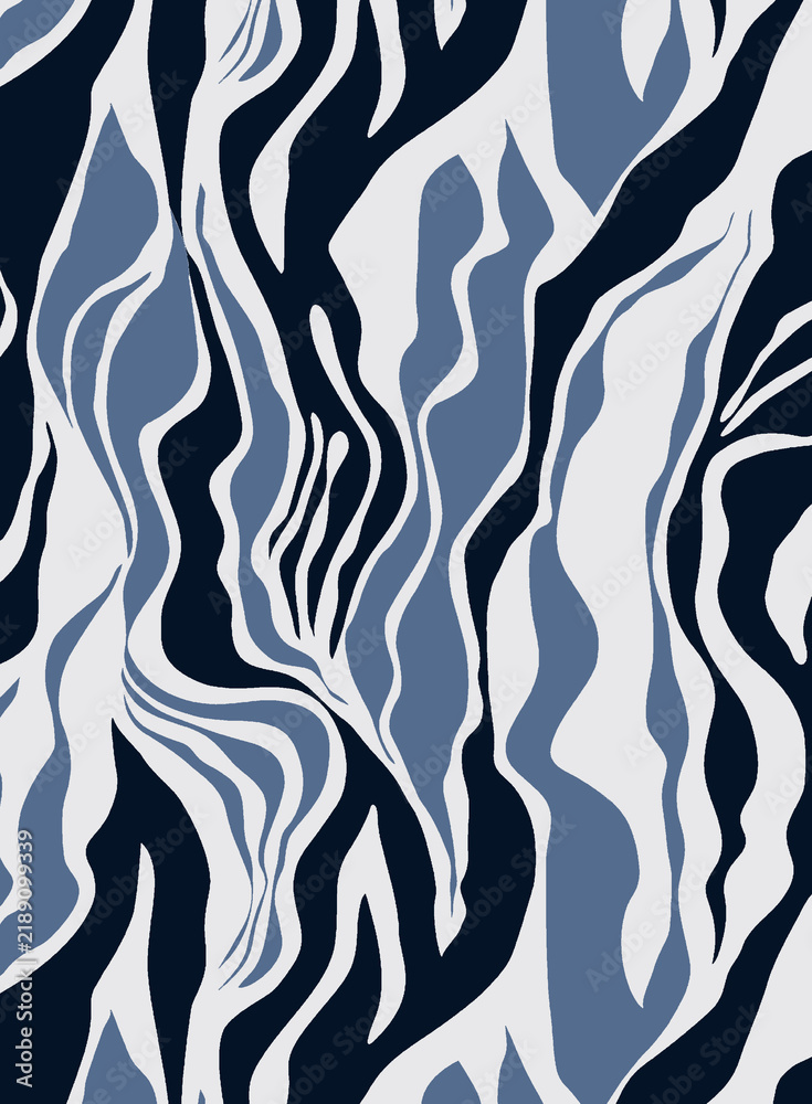 abstract seamless pattern with blue lines