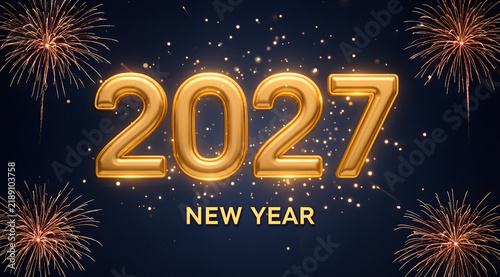 Naklejka New year 2027 