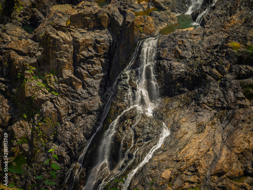 Falls Split Repeatedly By Rocks