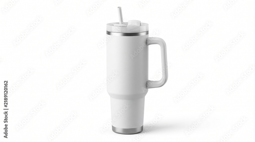 Obraz premium Blank Large Handled Tumbler Mockup