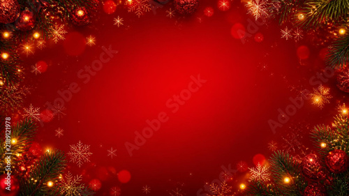 Obraz na płótnie red christmas background