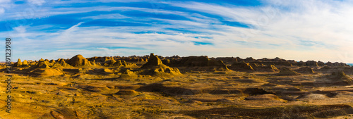 Cuadro en lienzo Yardang landscape at Urho Ghost City, Xinjiang, China