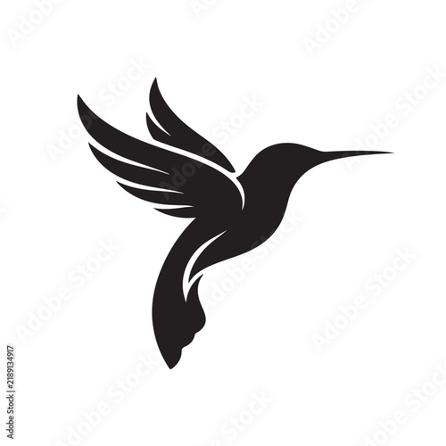 hummingbird silhouette vector