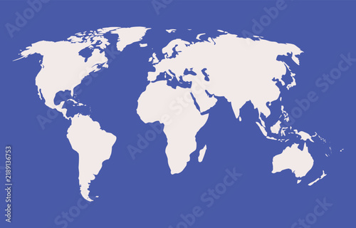 white and blue world map