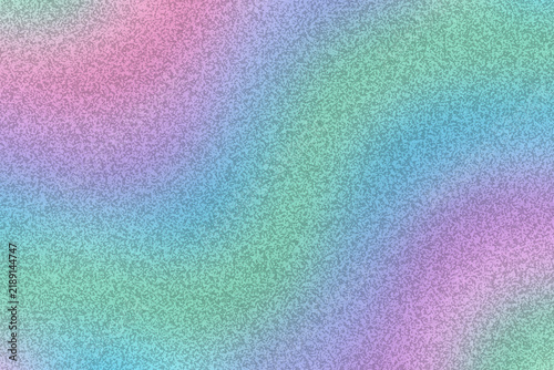 Abstract grainy gradient background with soft pastel holographic colors and copy space