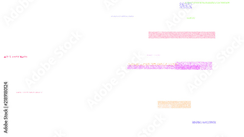 Obraz na płótnie Digital static noise burst and signal dropout overlay isolated on transparent ba