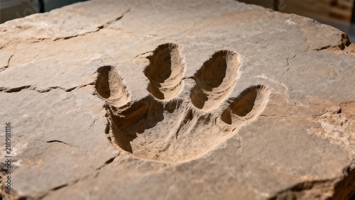 Paleontology Dinosaur Fossil Footprint
