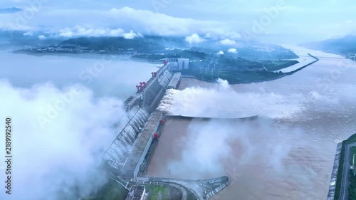 Three Gorges Dam Aerial 4K 