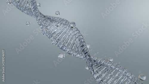 DNA 3D render science or medical background, DNA. molecule structure, Medical science concept