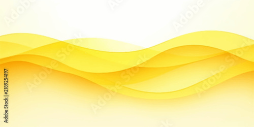 Abstract yellow wave background design with smooth flowing lines for modern digital art concepts