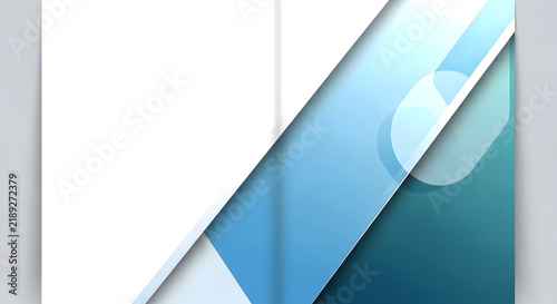 Abstract geometric background with diagonal lines in white and blue colors for web banner