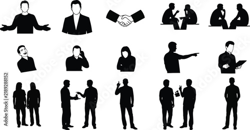 Business Communication and Professional Silhouettes.