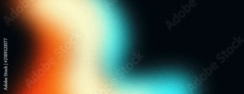 Abstract Dark Gradient Background with Soft Orange Teal Lens Leak Blur and Grainy Film Texture Overlay for Modern Cyber Banner and Cover Design