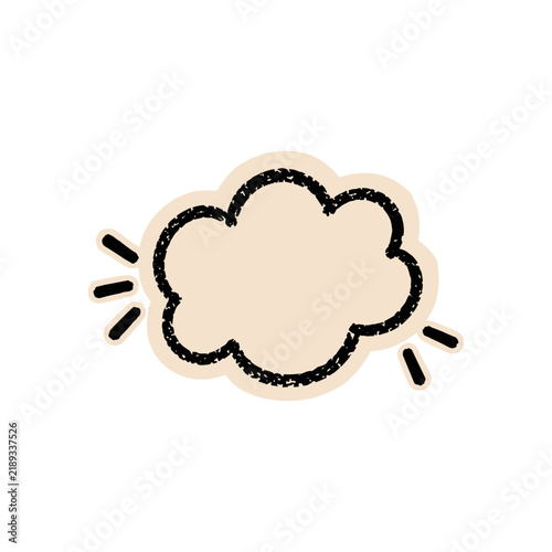 Cloud Doodle Sticker