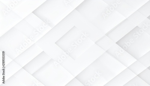 Abstract white pattern featuring geometric shapes, creating an illusion of depth and subtle shadows in soft light