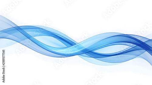 Fluid blue waves elegant flowing light background.