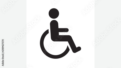 Wheelchair accessibility symbol icon for disabled people.