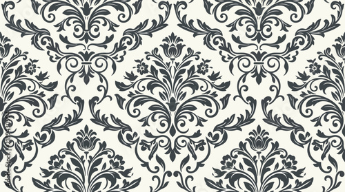 Vintage Palace Damask Ornament Pattern