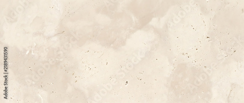 Cuadro en lienzo Beige travertine stone texture with smooth cloudy surface and faint mineral vein