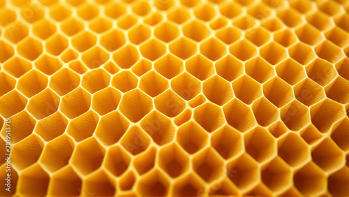 Nomex honeycomb core texture with soft depth and warm gold