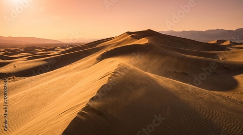 sunset in the desert
