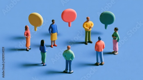 Community engagement colorful miniatures public participation civic planning stakeholder representation collaborative strategy flat design front view urban planning theme animation Complementary Color