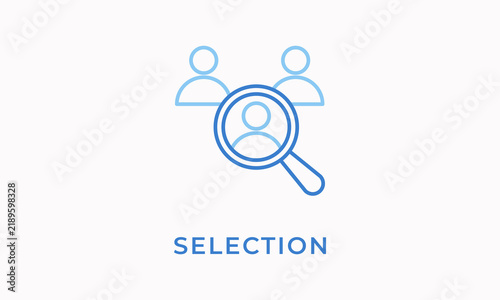 Konstfotografi Selection Vector Icon Isolated On White Background